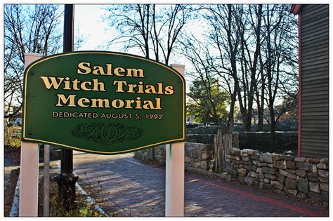 Memorial dedicated to the injustice of the salem witch trials